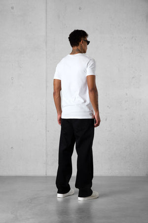 WHITE MIXED COLORS ESSENTIAL TEE