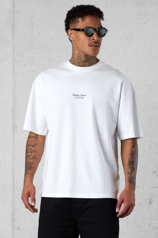 WHITE PALM OVERSIZED TEE 4.0