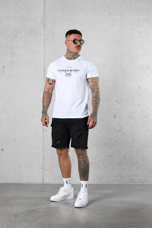 WHITE SUMMER HIGHLIFE TEE