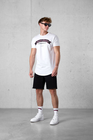WASHED BLACK DISTRESSED JEANSSHORTS