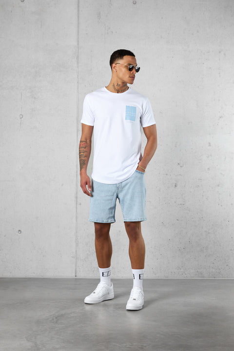 WHITE VACATION SERVICES LOGO TEE