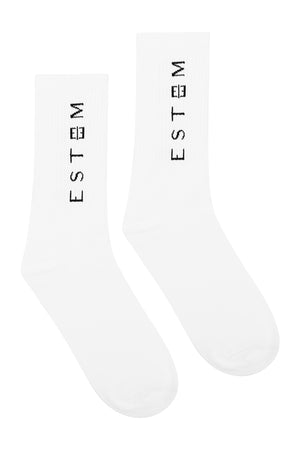 WHITE VERTICAL SOCKS