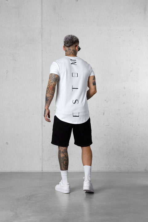 WHITE VERTICAL TEE