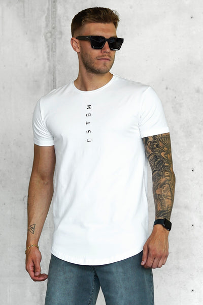 WHITE VERTICAL TEE