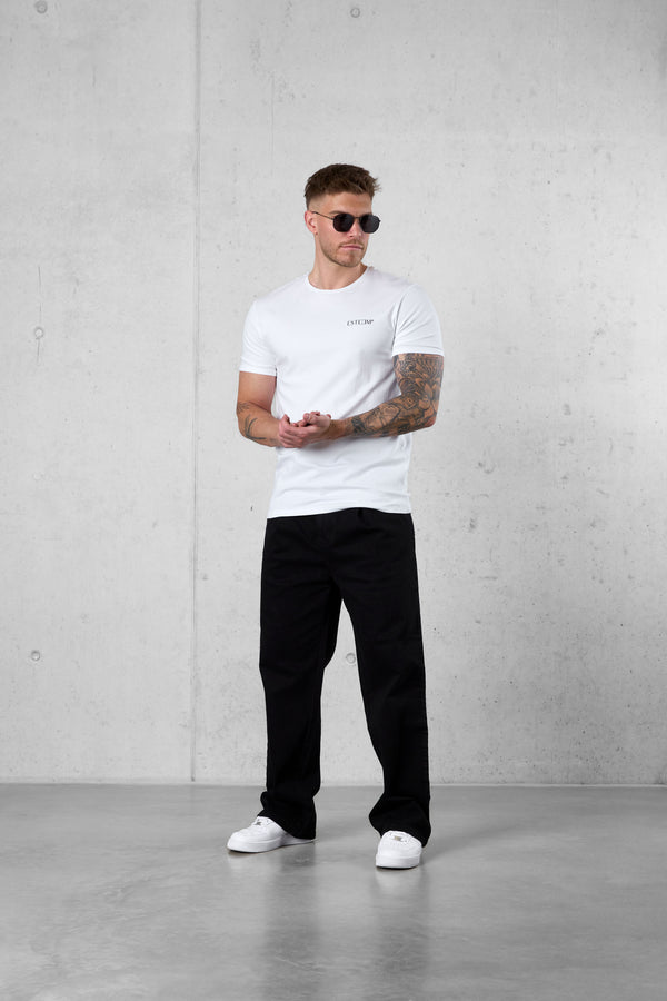WHITE DISCREET TEE
