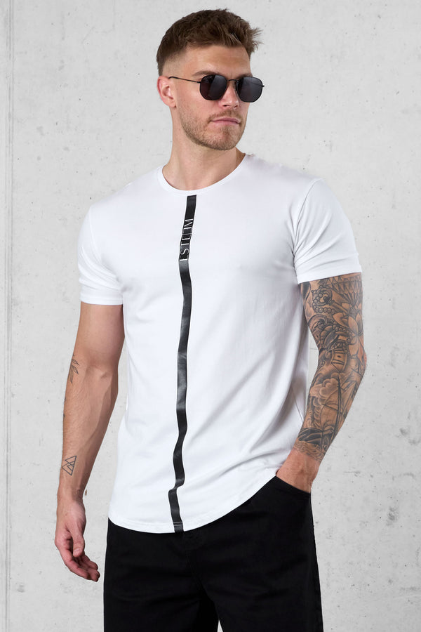 WHITE STRIPE TEE