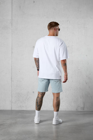 WHITE SUMMER NIGHTS OVERSIZED TEE