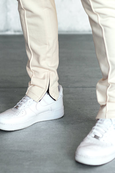 BEIGE DISCREET SWEATPANTS