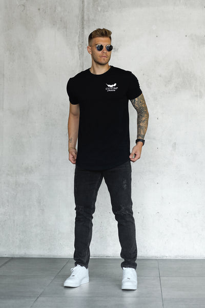 BLACK ARTWORK LOGO TEE