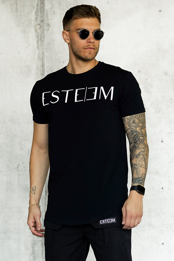 BLACK LETTERING TEE