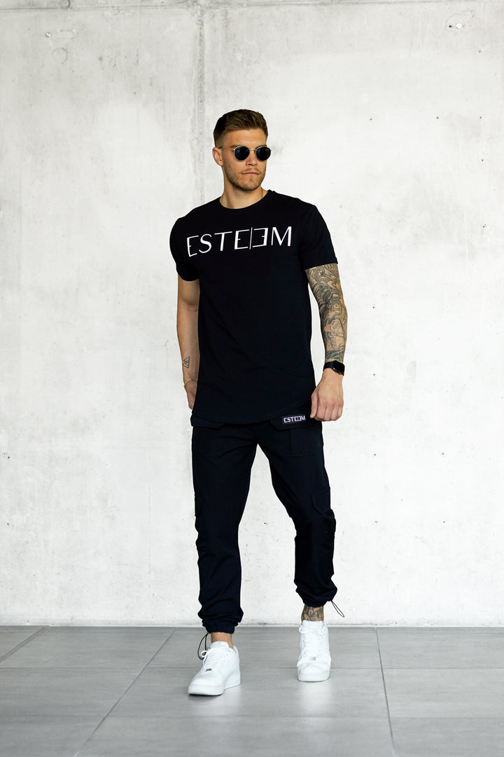 BLACK LETTERING TEE