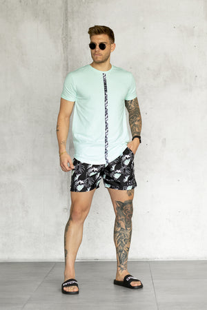 BLACK PALM SWIMSHORTS