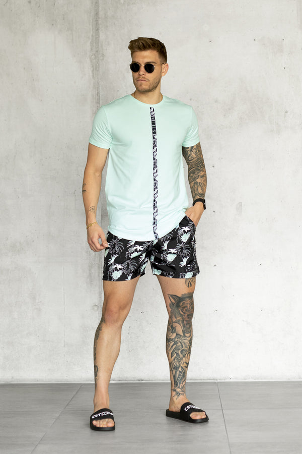 BLACK PALM SWIMSHORTS