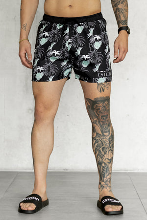 BLACK PALM SWIMSHORTS