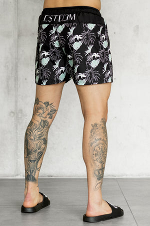 BLACK PALM SWIMSHORTS