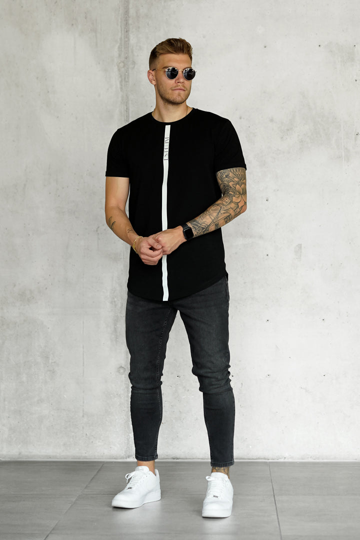 BLACK STRIPE TEE