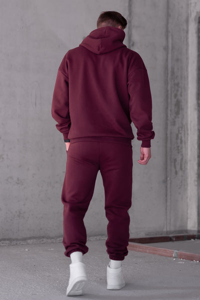 BURGUNDY BASIC JOGGER