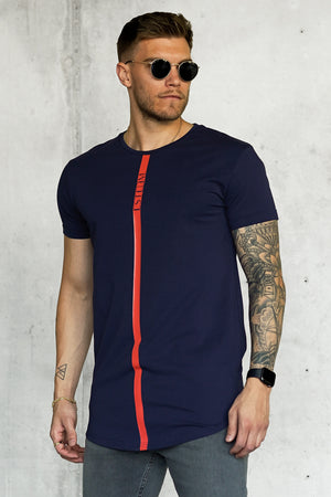 DARKBLUE STRIPE TEE