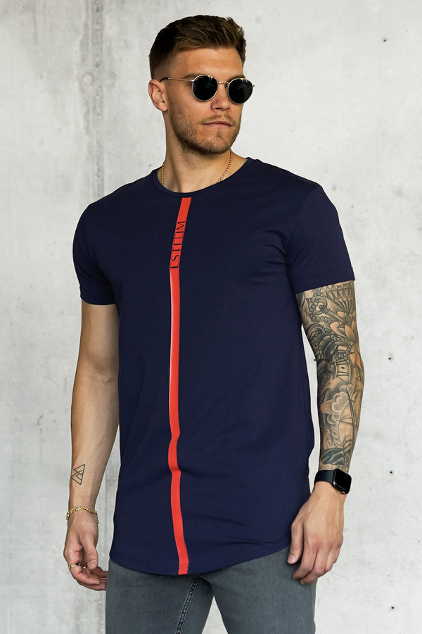 DARKBLUE STRIPE TEE