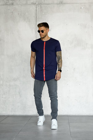 DARKBLUE STRIPE TEE