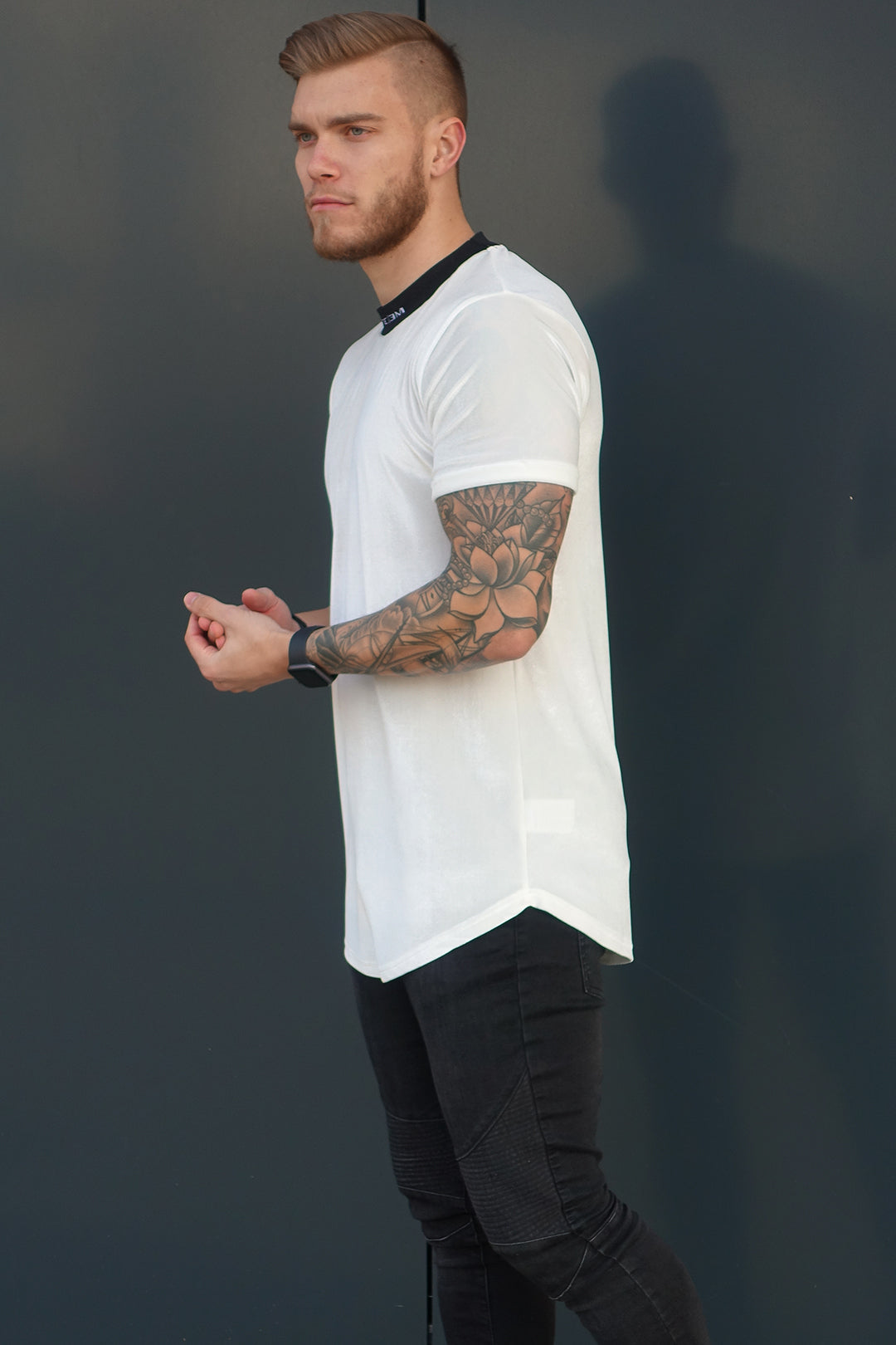 ECRU VELOUR TEE