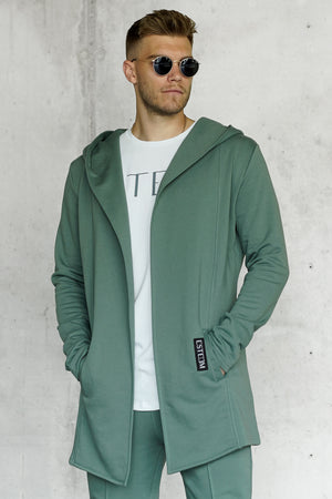 GREEN PATCH CARDIGAN