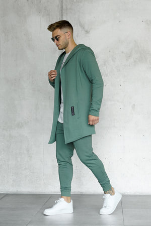 GREEN PATCH CARDIGAN