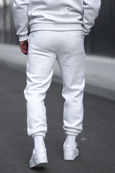 GREY MELANGE LETTERING JOGGER