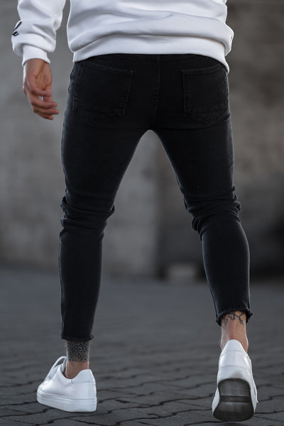 WASHED BLACK DESTROYED JEANS 2.0