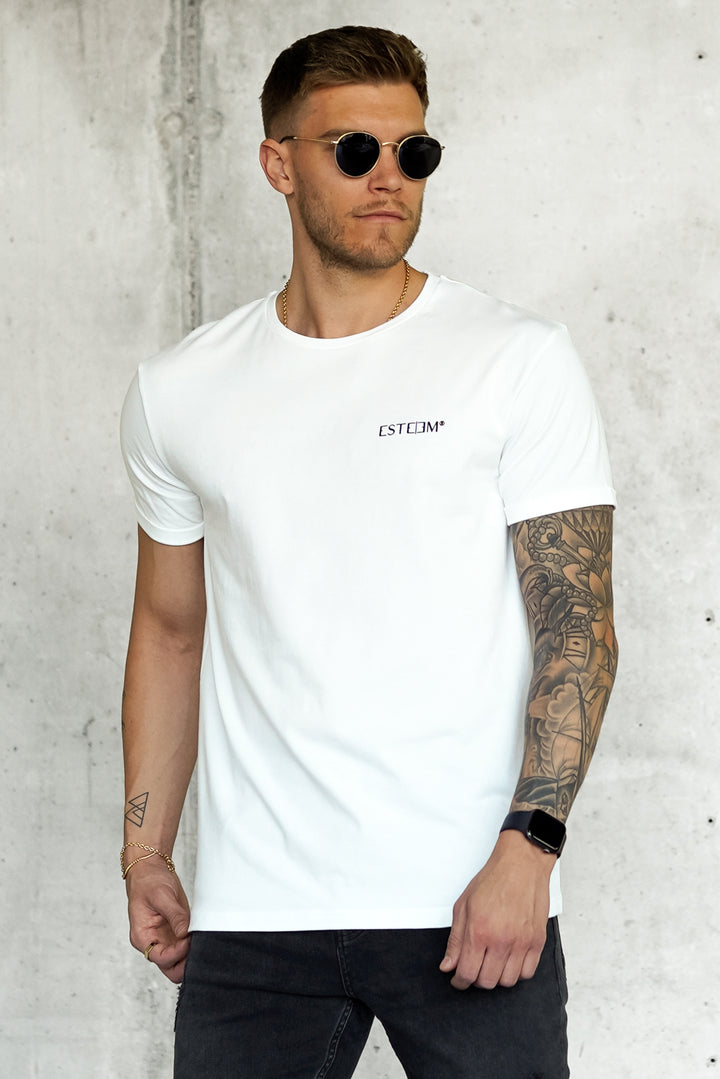 WHITE DISCREET TEE